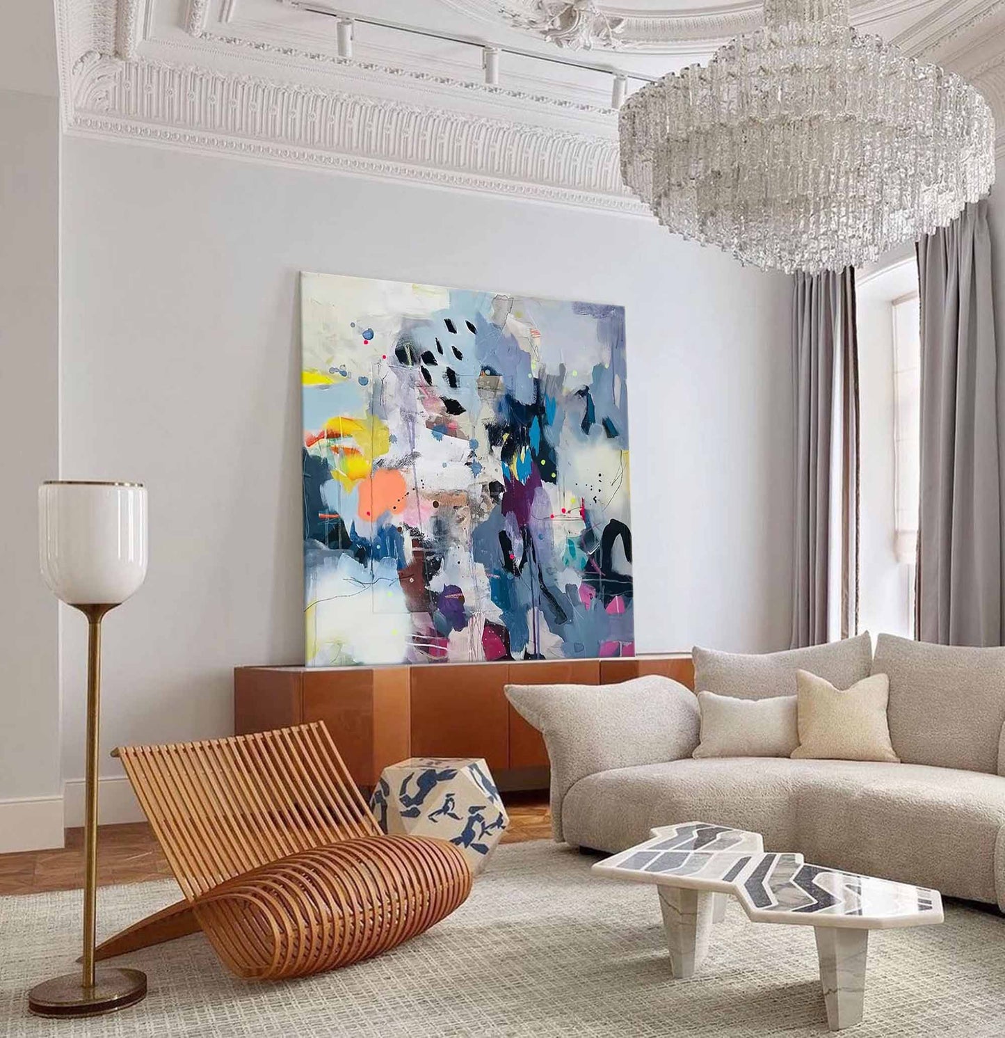 Urban Splash - Graffiti Wall Art Colorful Abstract Canvas