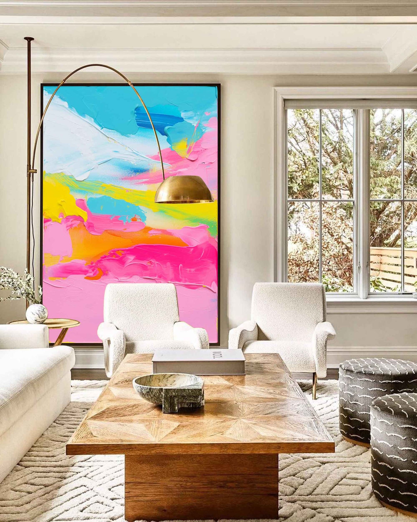 Summer Bliss - Happy and Bright Colored Paintings with Heavy Texture