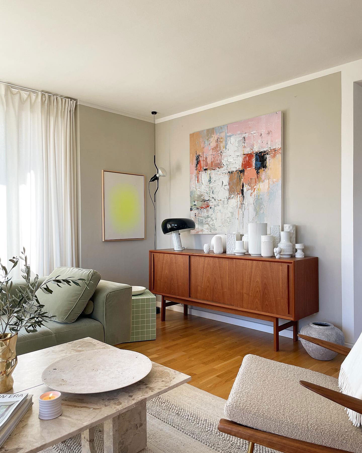 Urban Softness - Modern Wall Art Textured Abstract Canvas