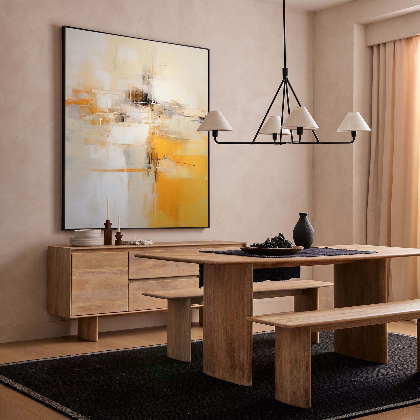 Golden Hour - Abstract Art Paintings for Living Room