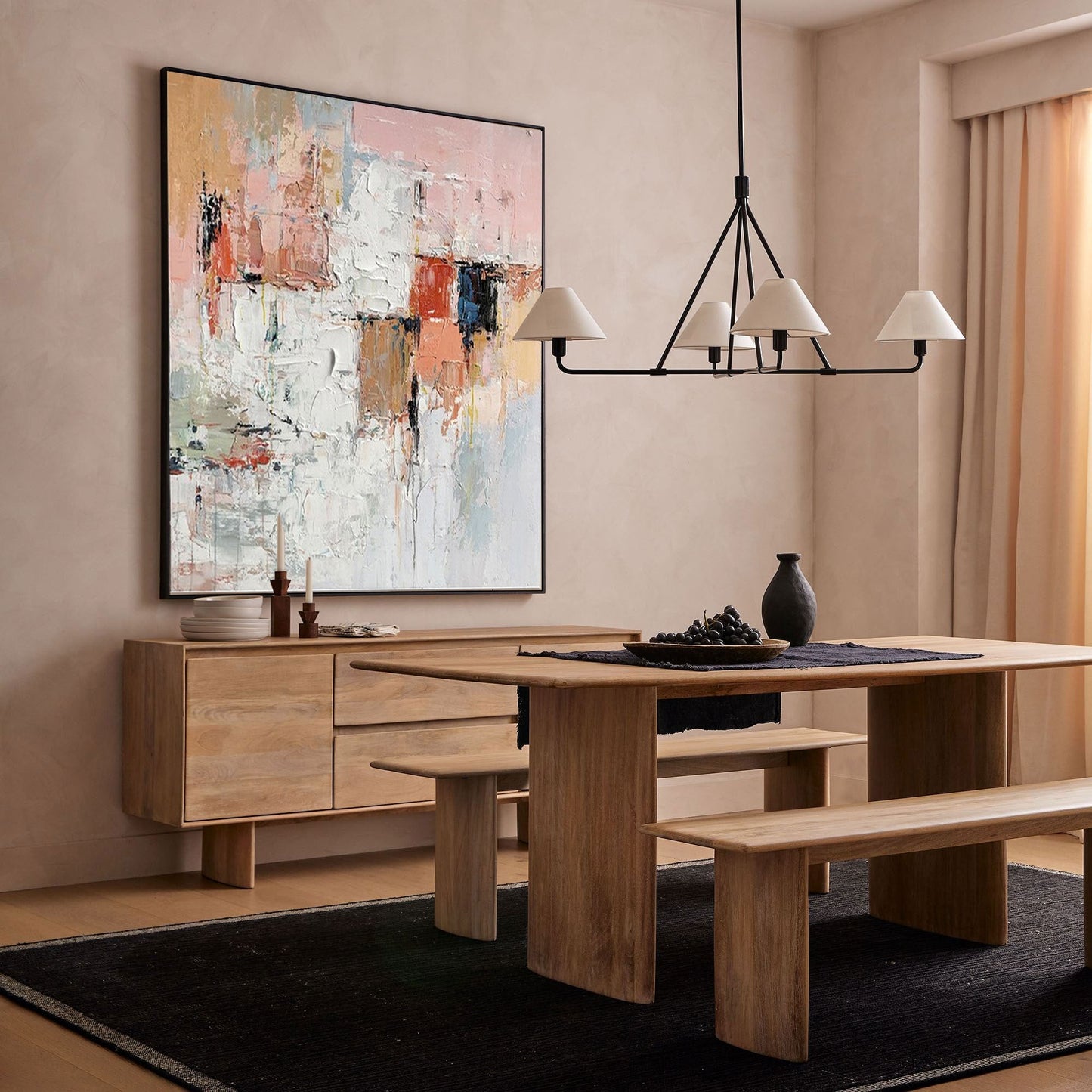 Urban Softness - Modern Wall Art Textured Abstract Canvas