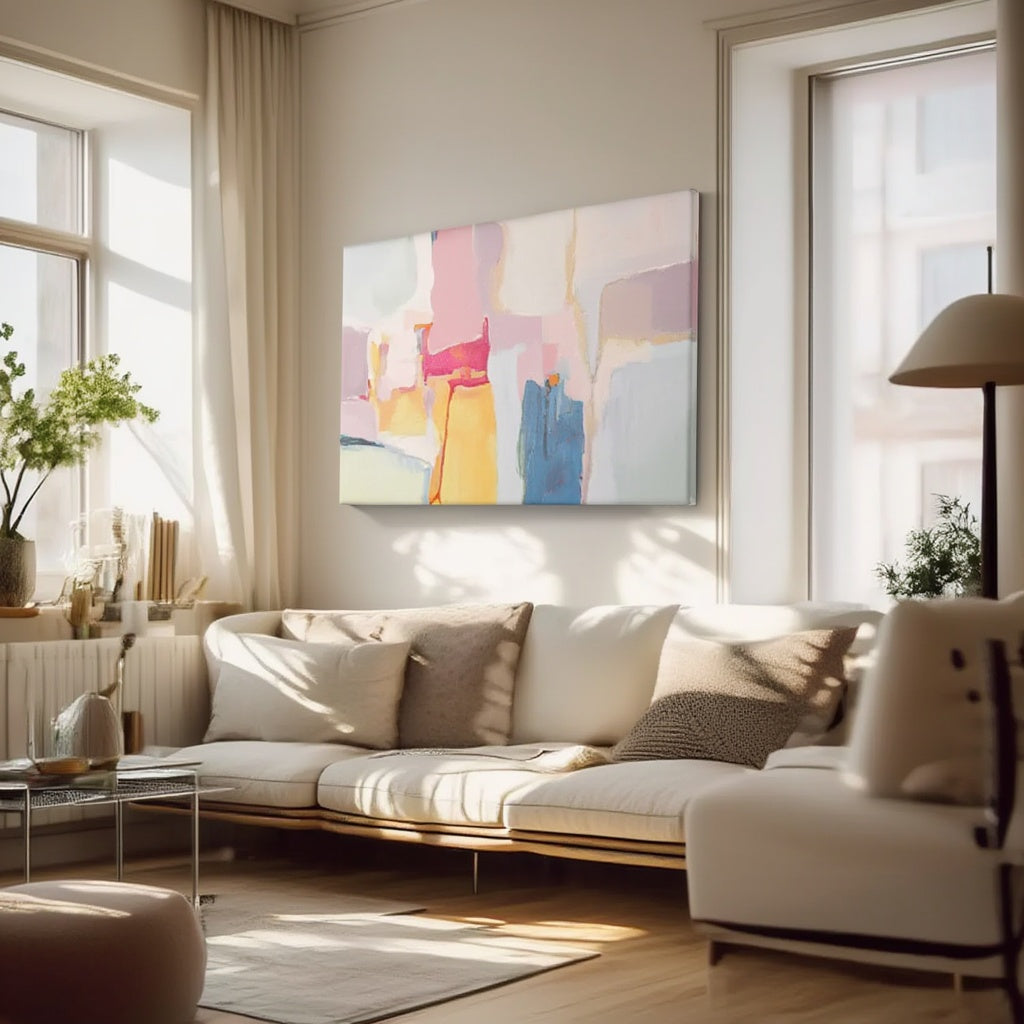 Abstract Textured Canvas Art – Hand-Finished Modern Wall Art
