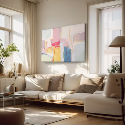 Abstract Textured Canvas Art – Hand-Finished Modern Wall Art