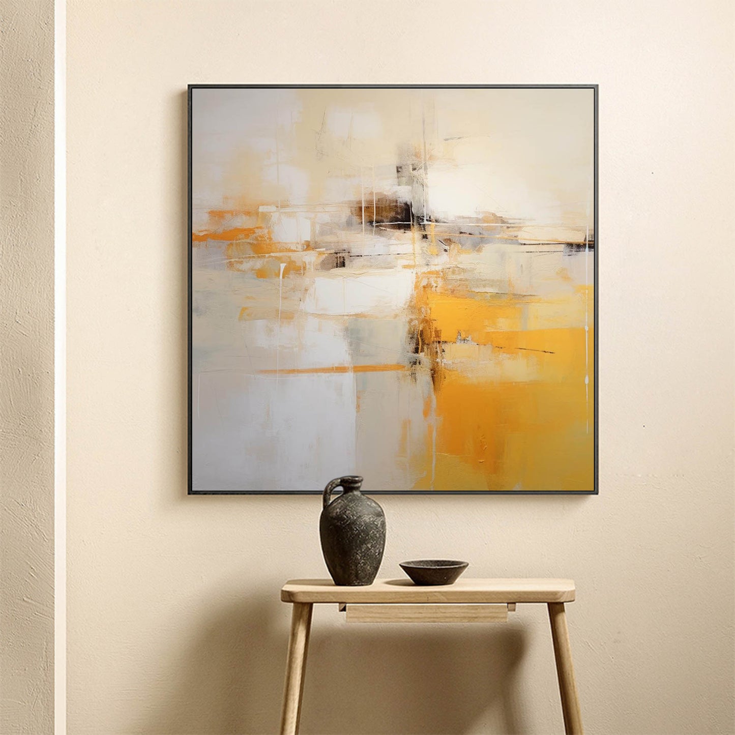 Golden Hour - Abstract Art Paintings for Living Room