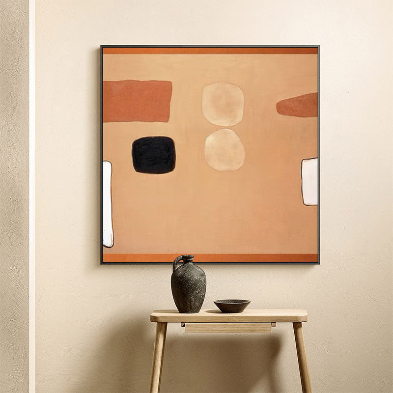 Earthy Forms - Modern Wall Art for Living Room Organic Canvas