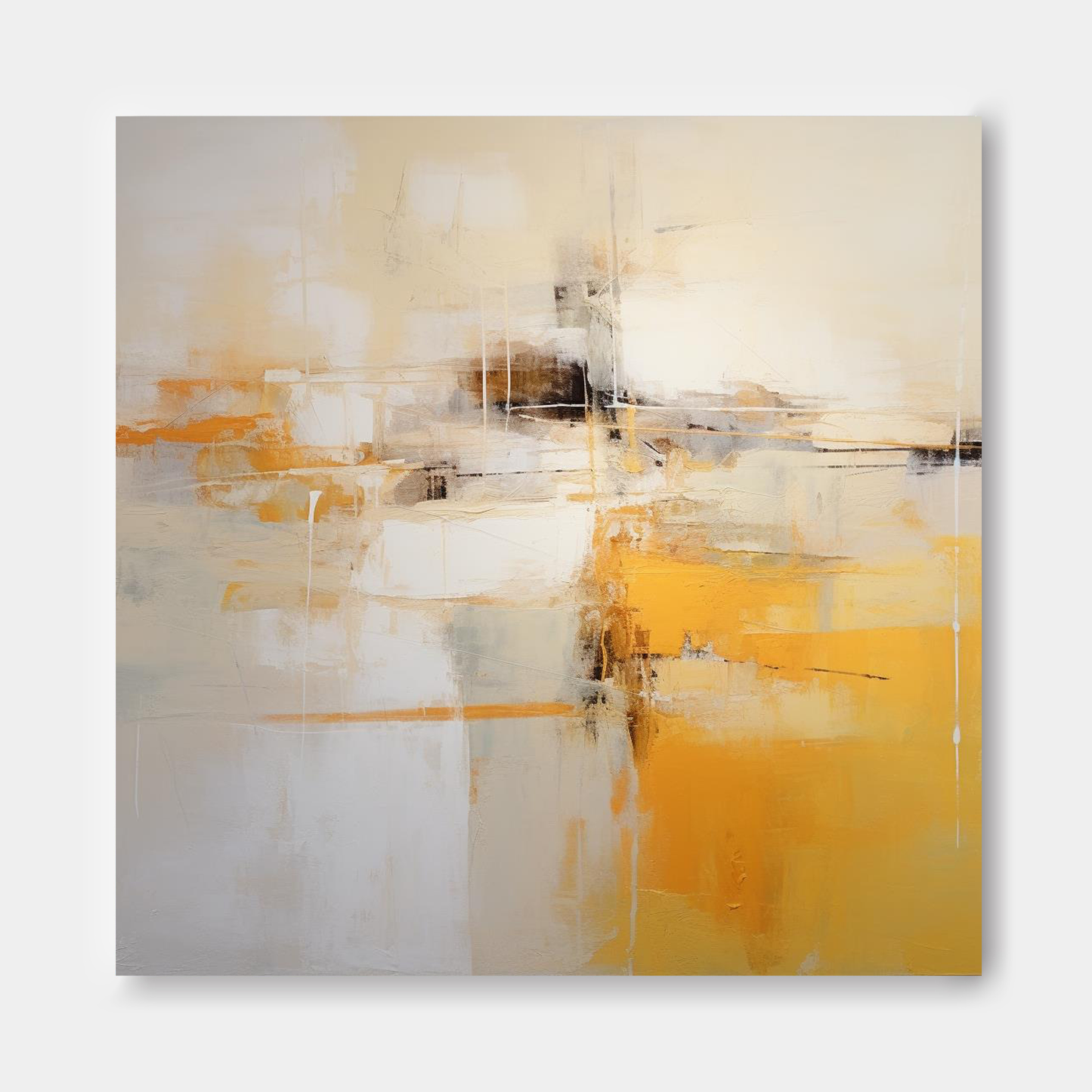 Golden Hour - Abstract Art Paintings for Living Room