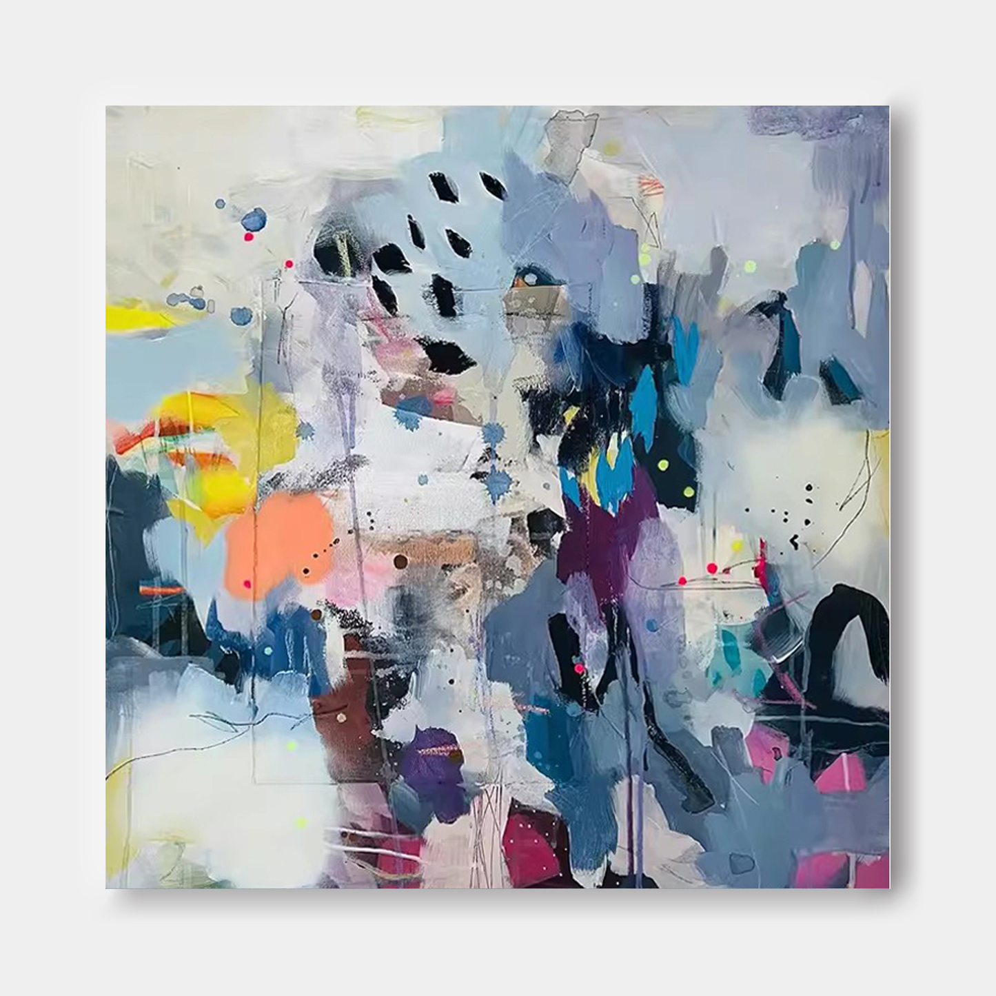 Urban Splash - Graffiti Wall Art Colorful Abstract Canvas