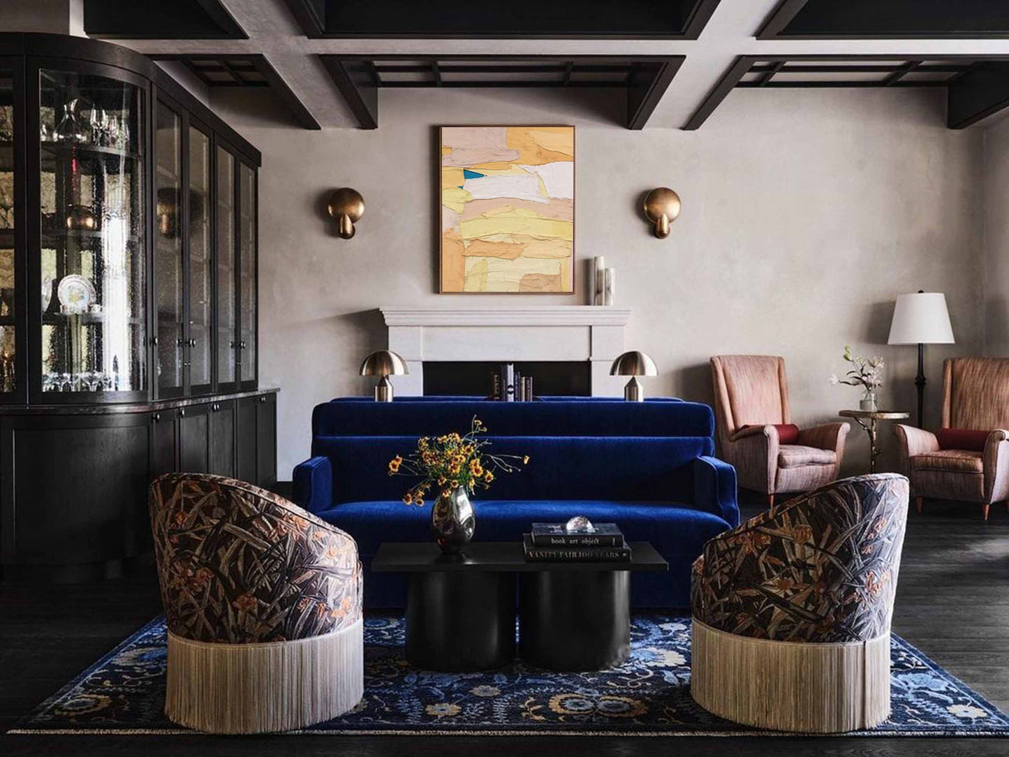 Desert Sun - Abstract Textured Paintings in Warm Earth Tones