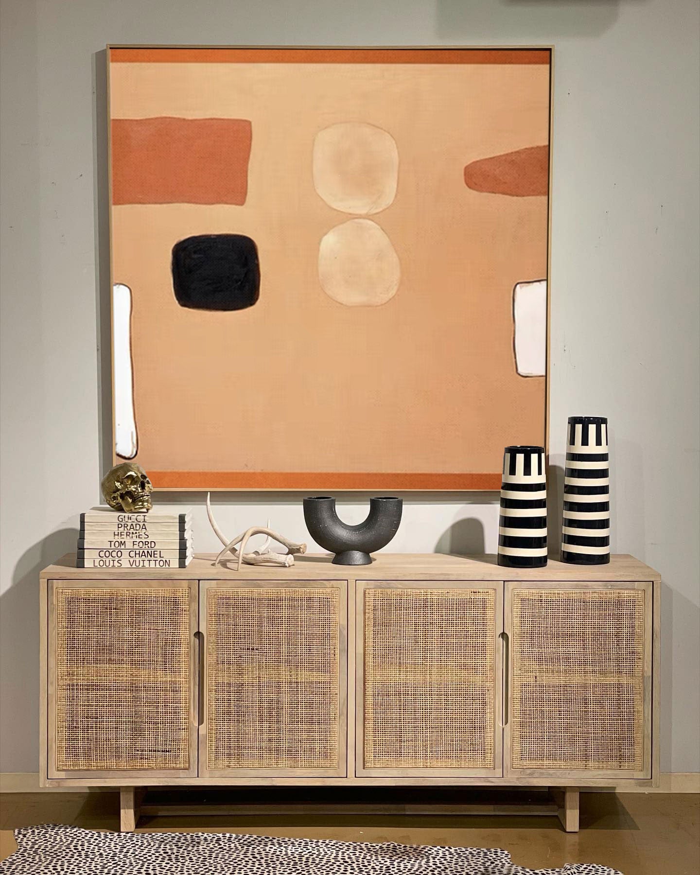 Earthy Forms - Modern Wall Art for Living Room Organic Canvas