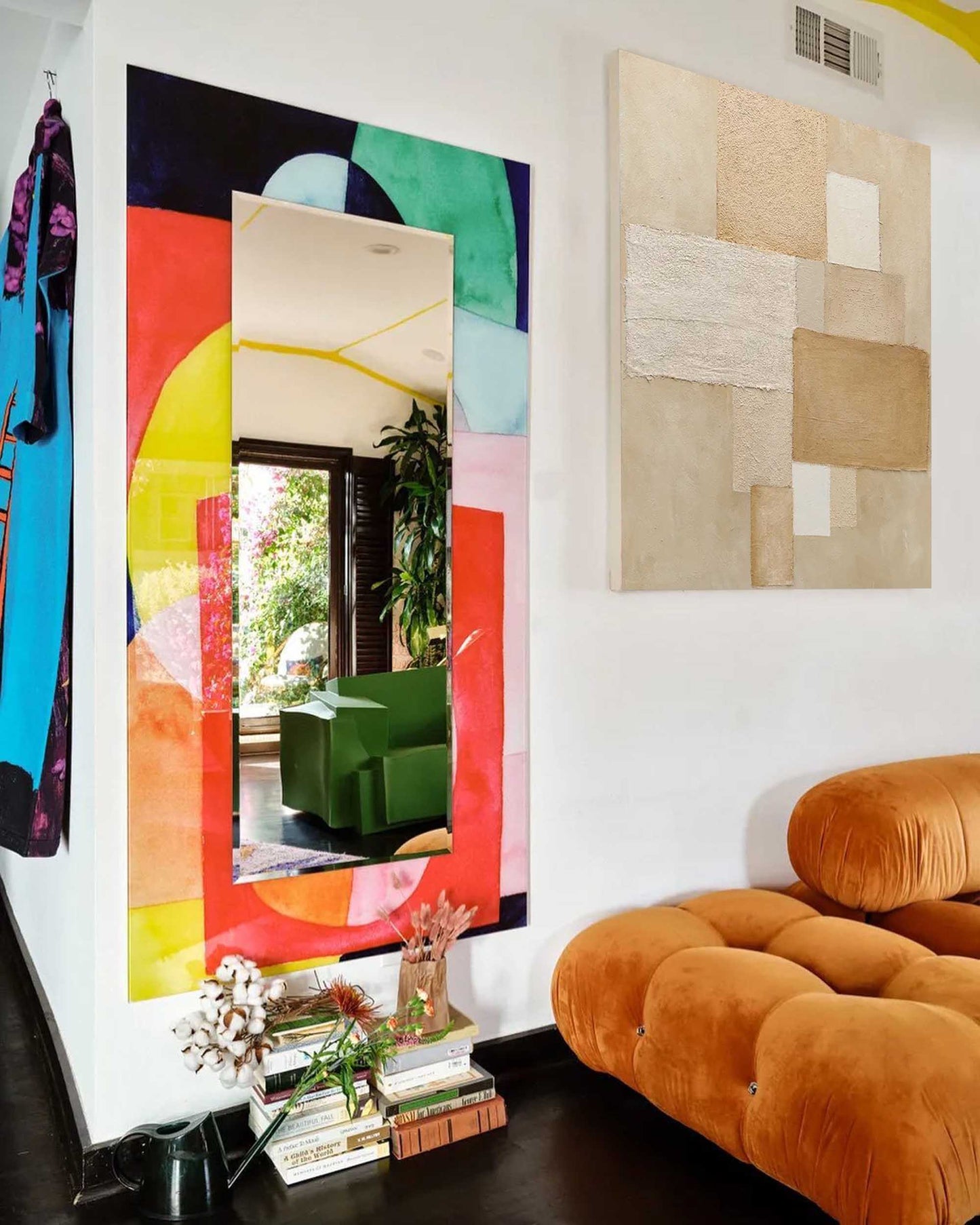 Sandstone - Abstract Collage Art, Neutral Textured Geometric Painting