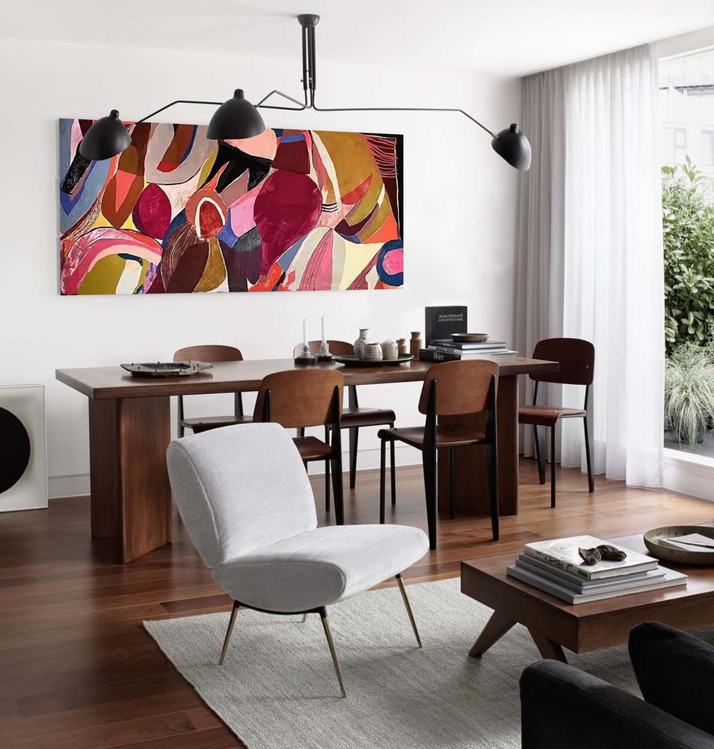 Vibrant Mosaic - Horizontal Wall Art Colorful Abstract Canvas