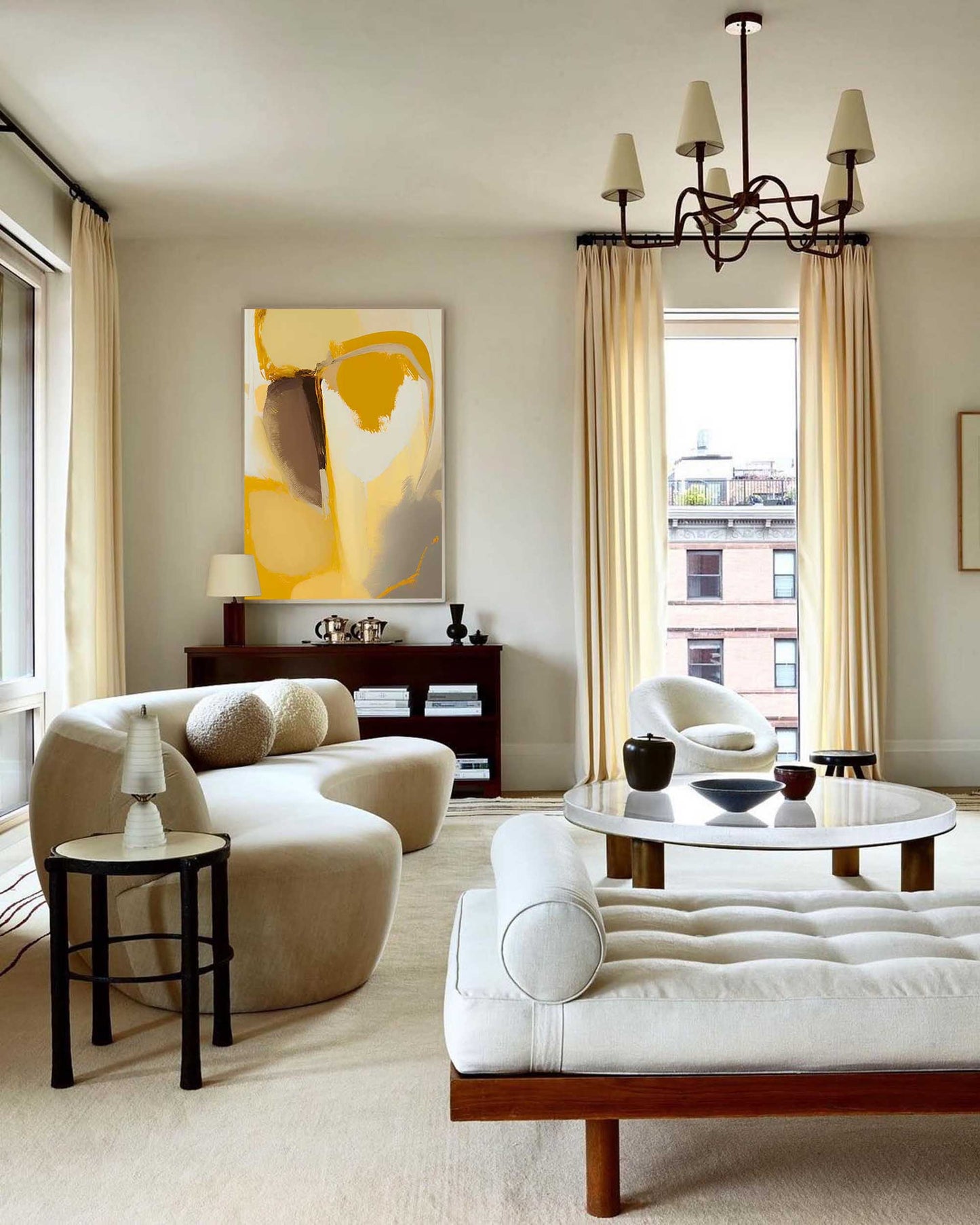 Golden Earth - Bold Earth Tone Abstract Paintings on Canvas