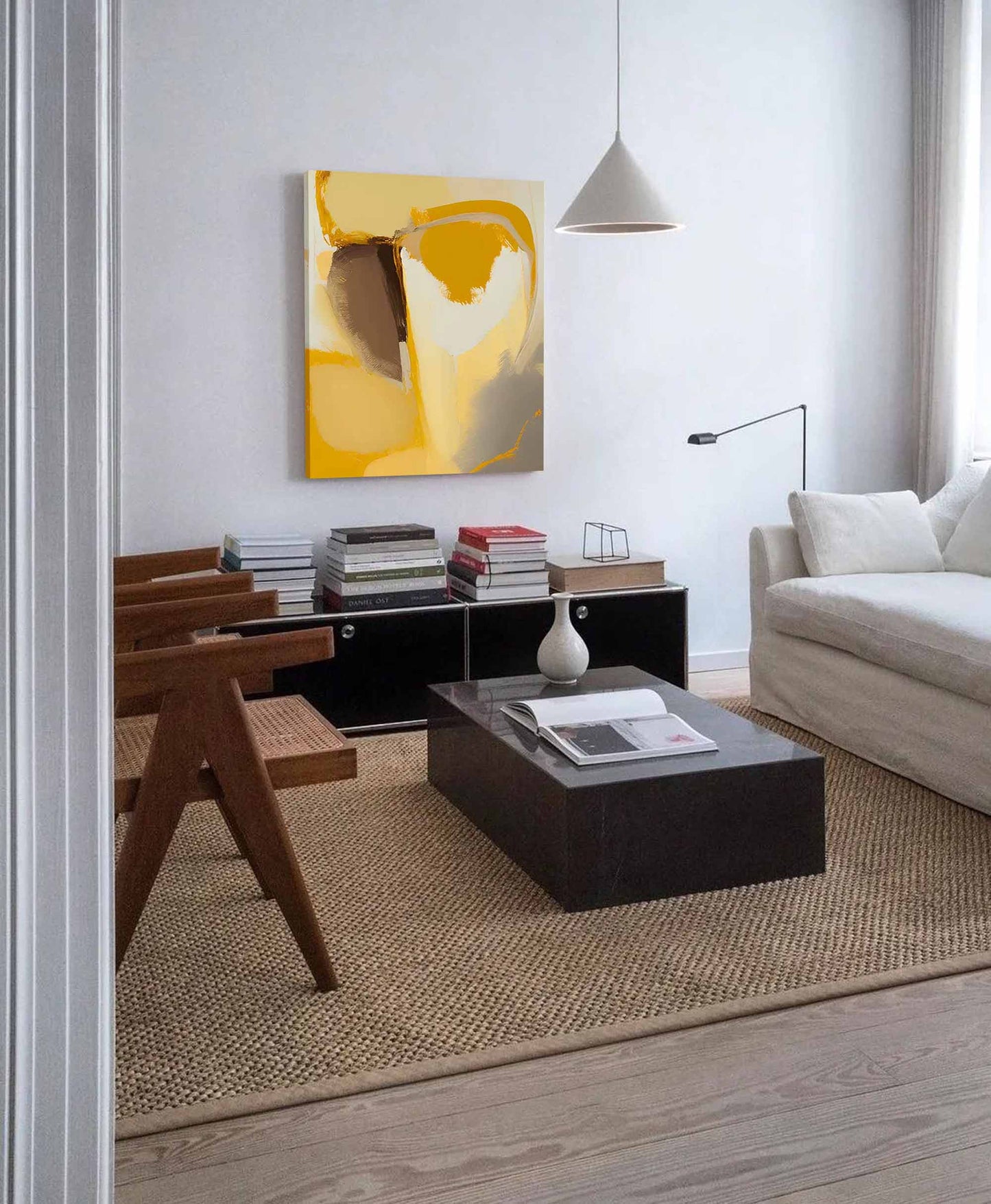 Golden Earth - Bold Earth Tone Abstract Paintings on Canvas