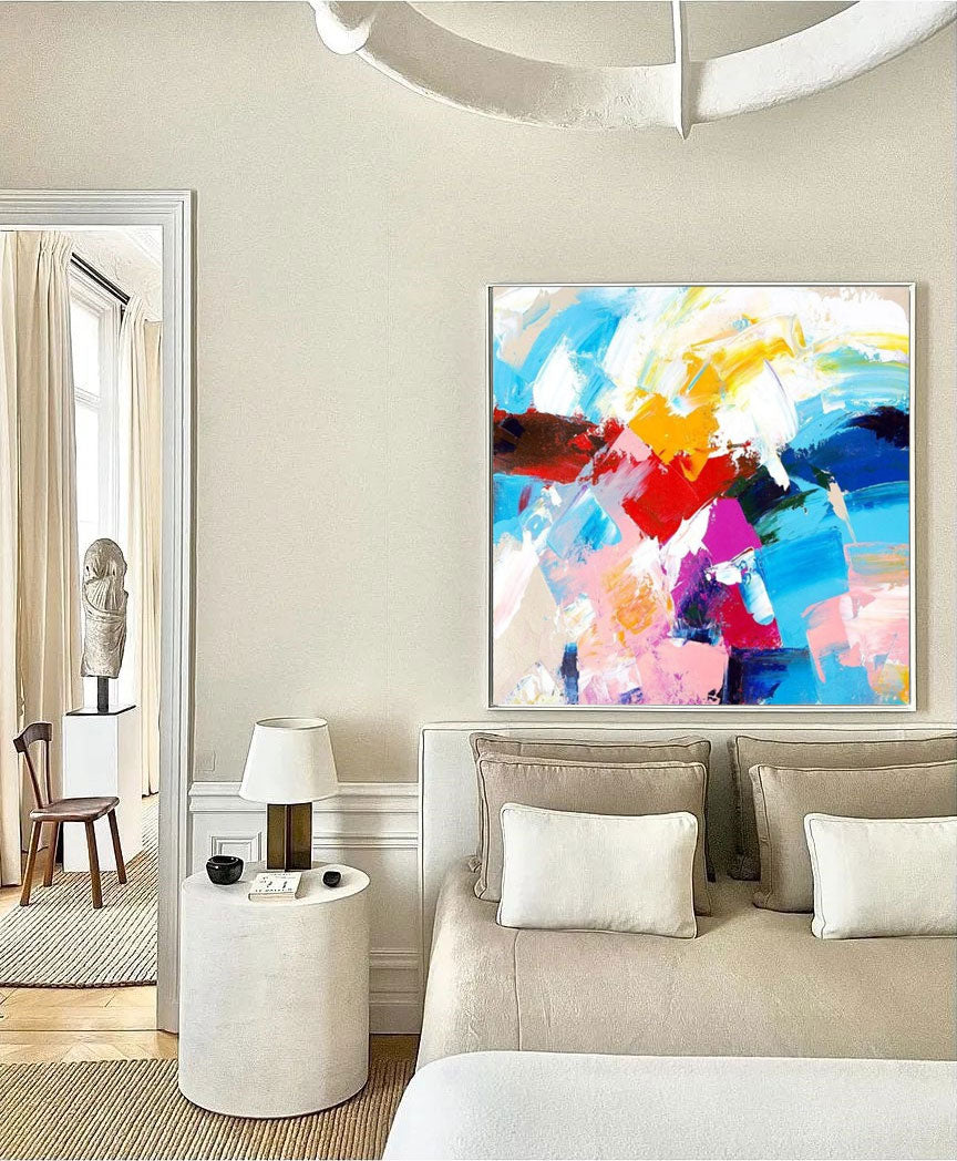 Vibrant Energy - Modern Abstract Wall Art Colorful Canvas