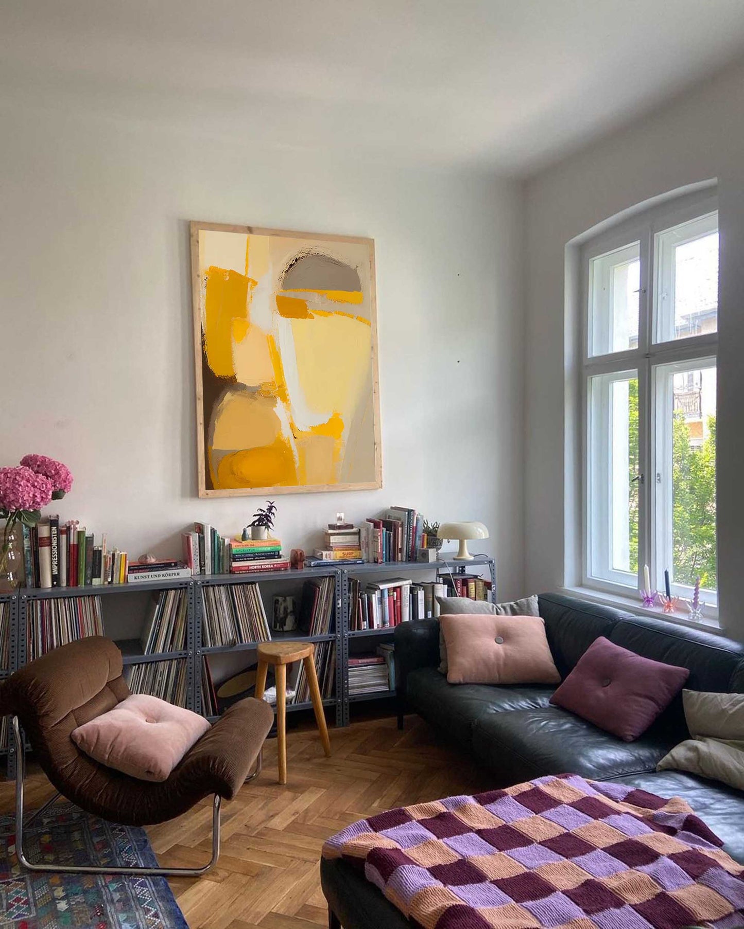 Golden Hour - Modern Minimal Abstract Art Yellow Painting