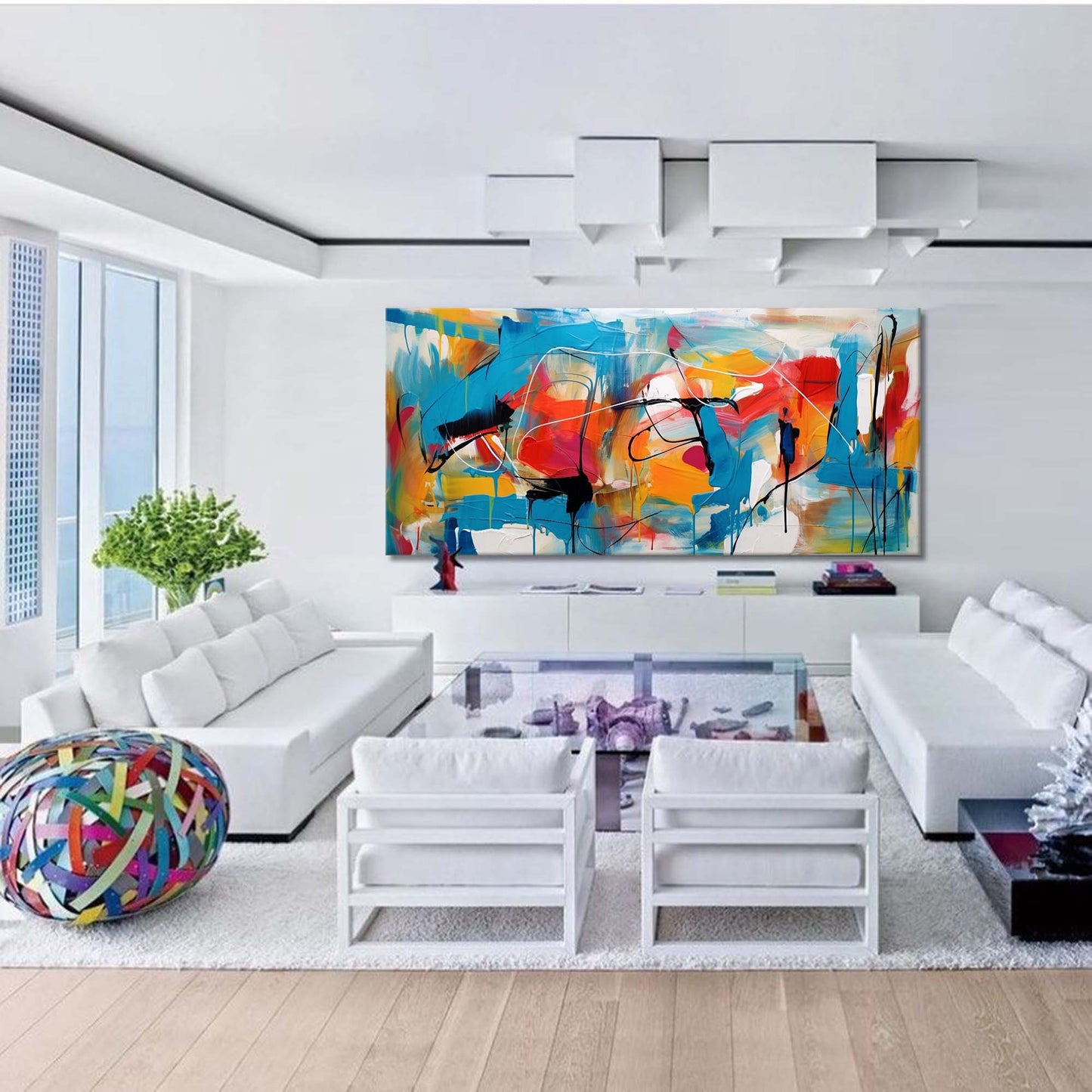 Urban Chaos - Large Abstract Expressionism Painting