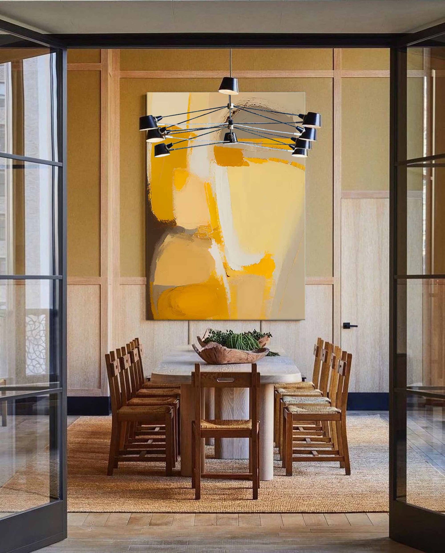 Golden Hour - Modern Minimal Abstract Art Yellow Painting